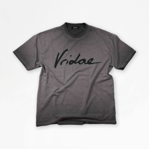 VRIDAE SIGNATURE CHARCOAL TEE